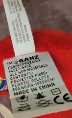 Ret.Webkinz Holidoodle HM739 Red Holiday Bird Plush Stuffed Ganz 9” No Code