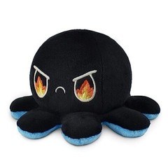TeeTurtle – The Original Reversible Octopus Plushie – Fire Eyes + Sleepy