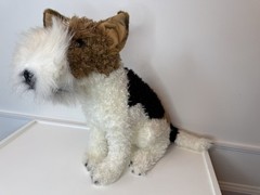 E&J Classic Wire Fox Terrier Plush 14” Realistic Stuffed Dog
