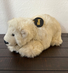 RARE 1999 DENVER ZOO ULAQ THE POLAR BEAR PLUSH STUFFED ANIMAL TOY 12″ VINTAGE