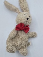 VTG Russ Berrie Home Buddies Nibbles Bunny Plush 5” Terry Cloth Beanie Tush Tag