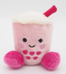 Original Palm Pals Pink TANGY HEART BOBA 5″ Bean Plush Stuffed Toy