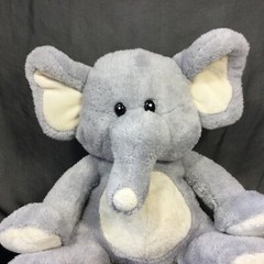 Floppy Elephant Plush Best Made Toy 9” Sitting Stuffed Animal Gray 2014