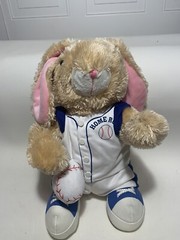 Dan Dee Large Bunny Plush Stuffed Rabbit with Baseball Outfit 16”