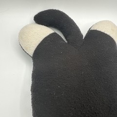 Rare Crown Crafts 16″ Pillow Buddies Pal Jr Cat Kitty Black White Vintage 90s