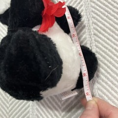 Superior Toy Co Hard Plush Skunk with Flower Carnival Toy Black and White