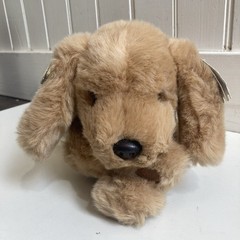 Vintage Gund Muttsy Tan Puppy Dog 1361 Plush Stuffed Animal Lovey Suede Paws