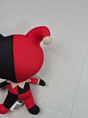 DC Super Friends Big Head Harley Quinn 12″ Plush Jester Toy Comics WB Red Black