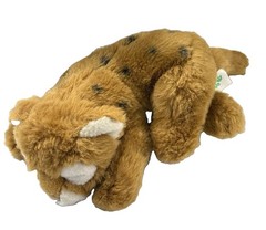 Sleeping Tiger Cub Brown White Black Spotted Rainforest Cafe Plush 12″ Lovey Toy