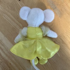 Angelina Ballerina Mini plush Mouse doll yellow dress 2005 Sababa Toys