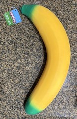 🍌Jumbo Squeeezy BANANA Yellow Squishy Toy TikTok Viral ASMR NWT Fidget Target