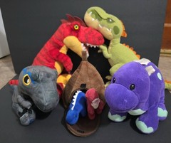 Dinosaur Plush LOT – Jakks Pacific, Build A Bear, Jurassic – Gigantosaurus, Trex