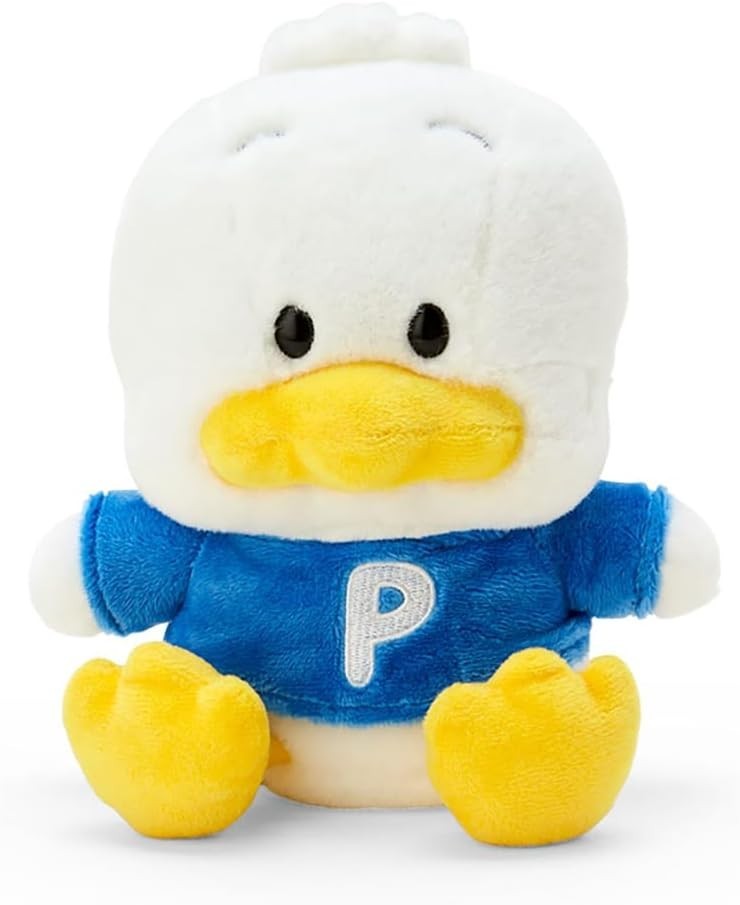 Sanrio Duck Peck Plush Toy Size S (6.7 x 5.1 x 9.1 inches) Japan