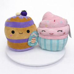 Squishmallows 7″ Paden Pancakes & Diedre Cupcake Set of 2 Soft Plush NWT New