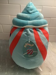 Squishmallows Tucker Slushy Plush 12″ BlueRed Swirl Food Squad Kellytoy 2023 New