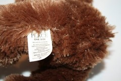 The Childrens Place Red Velvet Bow Valentine Teddy Bear 9″ Brown Plush Soft Toy