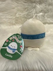New 4 ” Inch Squishmallow Lucille the Seal Xmas Ornament S4 #162-3 SD 05.02.2022