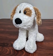 First & Main Lankydoodle White Tan Brown Plush Dog Soft Long Legs Big Paws 3154