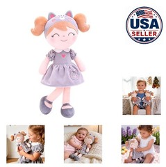 Plush Baby Doll 12 Inch Soft Kitty Cat Stuffed Animal Girl Gift with Gift Box