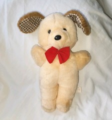 Vintage Superior Toy and Novelty Puppy Dog Carnival Prize Plush Stuffed Animal