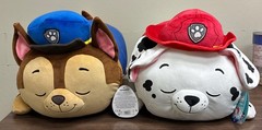 Brand New PAW Patrol 18″ Jumbo Plush Sleepamallows Chase & Marshall set