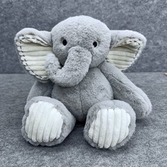 Lambs & Ivy Jungle Adventure Safari Gray Plush Elephant 9″ Toy Collectible Gift
