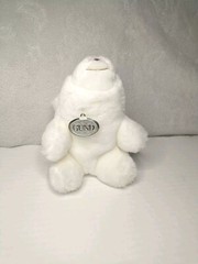 Vintage 1980 White Gund Polar Bear 7″ With Gold Tag