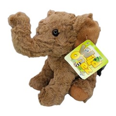 The Petting Zoo Wild Onez Asian Elephant Plush 7″ Brown Stuffed Animal NWT
