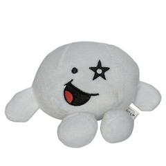 Mood Dudes White Smiley Face Rockstar Plush Stuffed Animal 2012 7″