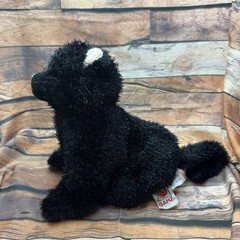 Webkinz Black Cat HM135 Ganz Plush Stuffed Animal Retired 2007 No Code Green Eye