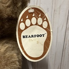 Vintage Dakin Pillow Pets Little Bearfoot Bear Plush Sitting 15 Inch 1976