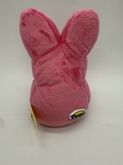 Vintage Easter Peeps Pink Bunny Rabbit Mini Plush Stuffed Animal 5.5 in 2005
