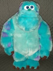 2x Disney 15″ + 11″ Pixar Monsters Inc Sully Monster Sewn Eyes Plush Play Dolls