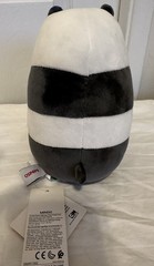 Miniso Life Cartoon Network We Bare Bears Sitting Panda Holding Pumpkin Plush 7”