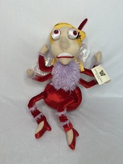 New Joan the Fly 2008 12″ stuffed plush red purple Audubon Insectarium Insect