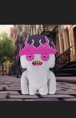 ZURU Fuggler Squidge Small Soft Toy Gray/Pink/Black Human-like Teeth 2023