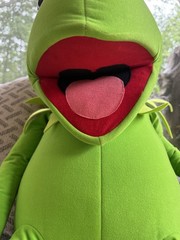 Vintage Kermit The Frog 51” Giant Jumbo Stuffed Plush Nanco Jim Henson Muppets