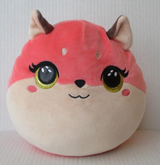 TY Squish a Boos ROXIE the Fox Cushion Pillow 8″ Plush Pink BST23