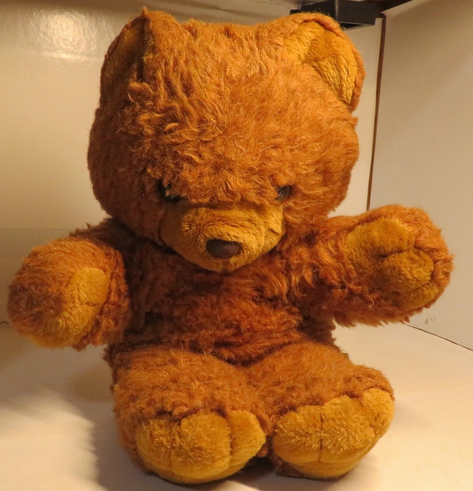 Vintage Cuddle Wit Teddy Bear Stuffed Animal Plush Dark Brown 18″ Toy Pre-Loved