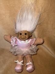 Vintage Russ 1990s 7.5″ Tu Tu Troll Ballerina NWT CUTE doll Dance Pink