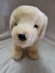 Douglas Cuddle Plush Golden Retriever Lab Puppy Stuffed Animal Yellow 10”