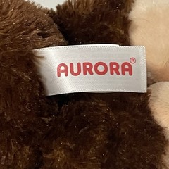 NWT ‘Cheki the Chimp’ Aurora Flopsie Brown Plush 8″ Fluffy Small Stuffed Animal