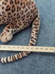 Vtg Kelly Toys Realistic Leopard Plush Animal Extra Large 27″ Cheetah Jungle Cat