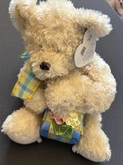 Hug Fun Plush Bunny Rabbit Plush With Baby And Gift Box .14” With Hang Tags