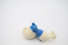 Vintage Hefty Smurf Plush Mini Stuffed Toy 4” Wallace Berrie & Co Peyo 1983 RARE