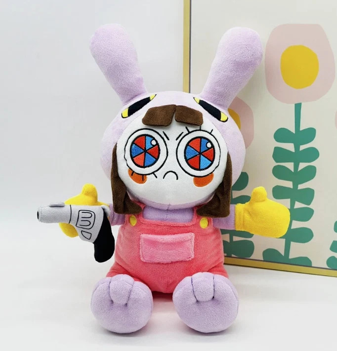 Cute Anime Stuffed Doll Pomni Jax Suit Plush Toy – Kids Xmas Toy Plush Gif