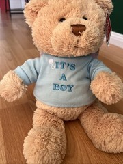 New With Tags Newborn Baby Gift Gotta Getta GUND Most Huggable Bear Gift