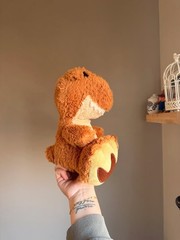 Aurora Dinosaur Plush Bundle T-Rex & Stegosaurus Stuffed Animals Brown Dino Pair