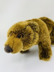 Lelly Plush Brown Grizzly Bear 13″ Venturelli Angelo Soft Stuffed Animal Toy
