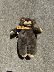 Bingo Hasbro Softies Hand Puppet Talking Plush Bear 16” 1986